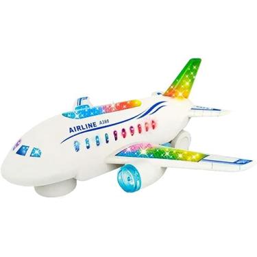 Imagem de Avião de Brinquedo Maluco Bate e Volta que Anda com Som Luz e Som Infantil