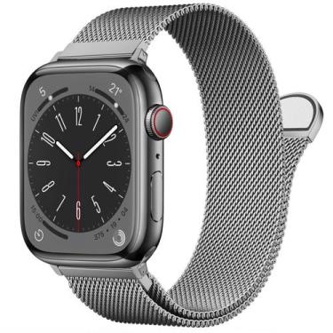 Imagem de Pulseira de relógio BRG Milanese Loop em aço inoxidável 38-49 mm Apple