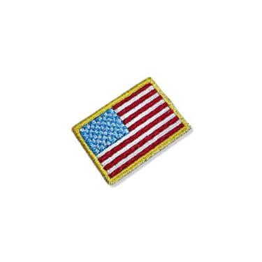 Imagem de BP0055-031 Bandeira EUA Patch Bordado 3,8x2,5cm - BR44