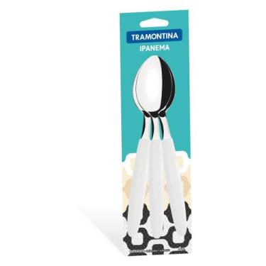 Imagem de Conjunto de Colheres de Mesa Ipanema com Lâminas de Aço Inox 3 Peças T