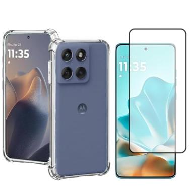 Imagem de Blance, Kit Capa Anti-Impacto + Película de Vidro 3D Para Moto Edge 60 Fusion