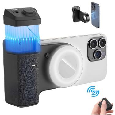 Imagem de Suporte Grip Magnético para Smartphone PH-30C Led e Controle - WorldVi