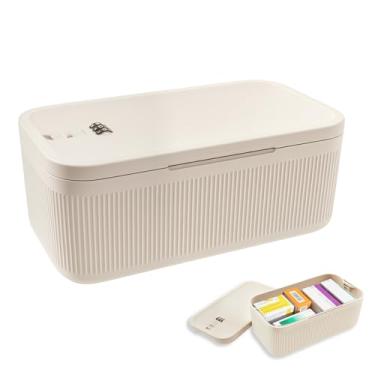 Imagem de Caixa de bloqueio de medicamentos, versátil e segura, pequena caixa de armazenamento com código de combinação, recipiente portátil para geladeira de alimentos para telefone, medicamentos, alimentos