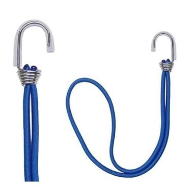 Imagem de Kit 80 Elásticos Extensor Borracha Lona Azul Caminhão Carreta