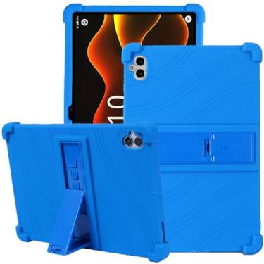 Imagem de zukof Capa para Boost Celero 5G Tab 10,9 polegadas, capa de silicone durável com suporte (azul)