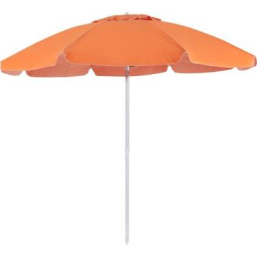 Imagem de Guarda Sol 2, 40 Metros Laranja Articulado em Bagum e Alumínio com Var