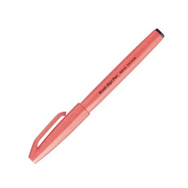 Imagem de Pentel Caneta Brush Sign Pen Vermelho Flourescente SM/SES15C-FBPB