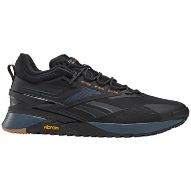 Imagem de Reebok Tênis de inverno unissex Nano X3 Adventure, Preto/Argolas Azul/Marrom, 7.5 Women/6 Men