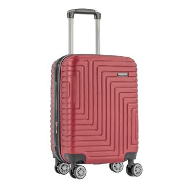 Imagem de Mala de Bordo 10kg Cavezzale Milano Plus, ABS, 55 x 35 x 25 cm, Rodas 360°, Expansível, Preta, ANAC (Vermelho)