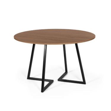 Imagem de Mesa de Jantar 4 Lugares 120cm Redonda Industrial Rigo - Straub Web