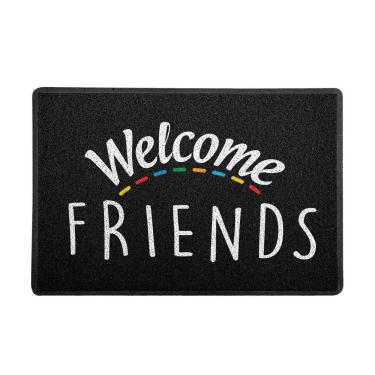 Imagem de Capacho 60x40cm - Welcome Friends (Preto)