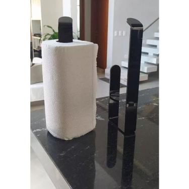 Imagem de 3 Suporte Papel Toalha Parede Multiuso Cozinha Com Adesivo