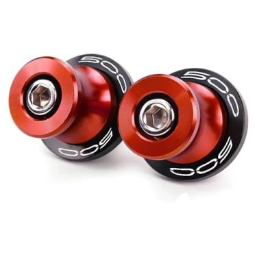 Imagem de BYYINGSUS Parafusos de suporte M8 de alumínio para motocicletas deslizantes compatíveis com Z400 Z500 Z 400 500 Ninja400 Ninja500 SE 2019-2024 2023 (vermelho-500)