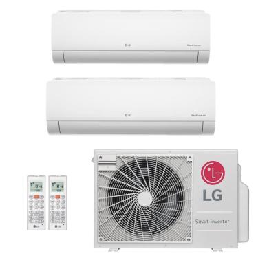 Imagem de Ar-Condicionado Multi Split Inverter LG 21.000 (1x Evap HW 9.000 + 1x Evap HW 12.000) Quente/Frio 220V