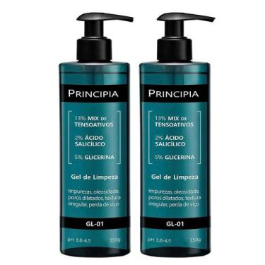Imagem de Principia-GL-01 Kit  Gel de Limpeza Facial com 2 Unidades, Kit
