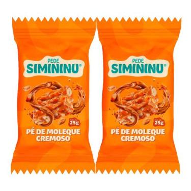 Imagem de Kit 2 Pe de Moleque Pede Simininu Cremoso 25g