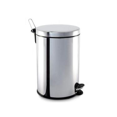 Imagem de Lixeira 20,0l inox c/ped.brinox, Prata
