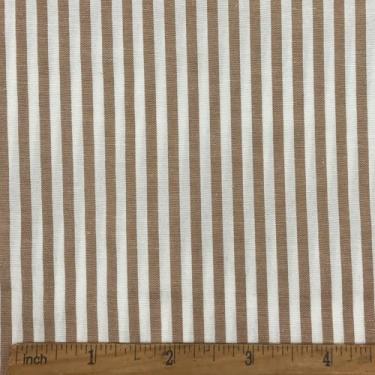 Imagem de 1/20.3 cm Brwon tecido listrado leve para costura verão camisa tema outono artesanato decoração de ação de graças largura 57 polegadas (1 jarda pré-cortado)