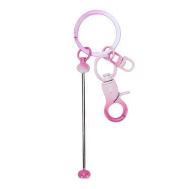 Imagem de GLOGLOW Kit de Confecção de Chaveiros 24 Unidades de Barras de Chaveiro Com Miçangas Em Massa, Metal Resistente, Elegante, Fácil de Montar Kit de Confecção de para Decoração de Mochila, Presentes Personalizados, Lembrancinhas de Festa (Tipo 5 Rosa)