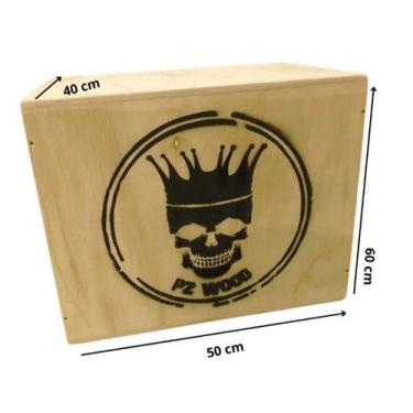 Imagem de Box Jump Intermediário 3x1 Pz Wood 50x40x60