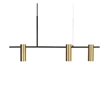 Imagem de Lustre nórdico pós-moderno criativo luminária pendente simples bar sala de estar sala de jantar quarto personalidade lustre (cor: dourado, tamanho: branco quente)