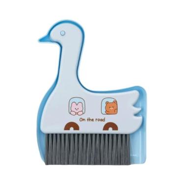 Imagem de KiBcsLic Conjunto de mini pá de lixo e escova, vassoura, escova de limpeza portátil, ferramentas de limpeza de mesa, teclado de mesa para carro e computador, Azul