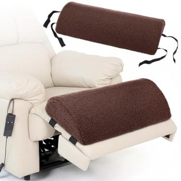 Imagem de Queekay Health Almofada grande meia lua para pernas, joelhos, parte inferior das costas e cabeça, almofada de suporte lombar para cama, semi-rolo para tornozelo e pés, capa lavável confortável (marrom