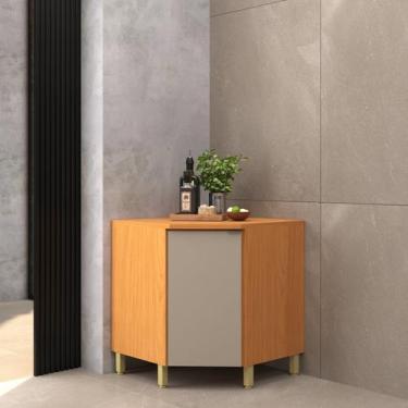 Imagem de Balcão para Cozinha Canto Obliquo Karine Ii - Moveis Sul