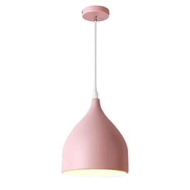 Imagem de CHENKUI Abajur Nordic Macaron, lustres modernos para sala de jantar, sala de estar, luz de teto interna, luminárias de design de moda base E26/E27, linha ajustável de altura industrial para ilha de