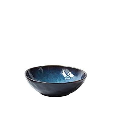 Imagem de WYUYIWH Tigela doméstica tigela de salada de frutas tigela de ramen tigela de sopa de cerâmica criativa personalidade de cerâmica (cor: 1)