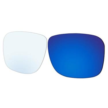 Imagem de Ensky Lentes de reposição fotocromáticas azuis HardyShield para óculos de sol inteligentes Ray-Ban Meta Wayfarer RW4006 50 mm - policarbonato, design compatível
