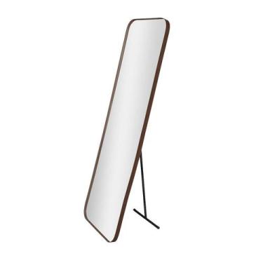 Imagem de Espelho Retangular 150x50cm Suporte de Chão Corpo Inteiro material org