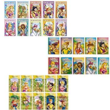 Imagem de Kit 30 Minilivros Infantis Ilustrados Clássicos de Ouro, Clássicos Ado