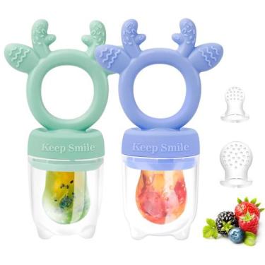 Imagem de Pack de 2 Alimentadores de Silicona HAOBAOBEI para Bebé con Chupete y 
