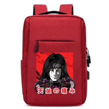 Imagem de Mochila USB Anime Ninja Infantil Estilo Desenho Estampa DTF com Espaço