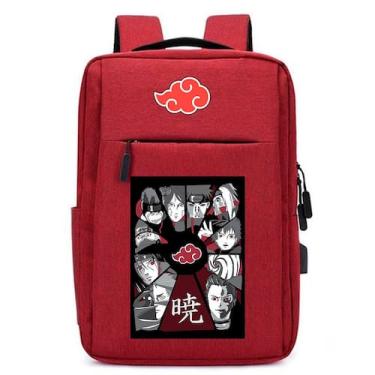 Imagem de Mochila USB Anime Ninja Infantil Estilo Desenho Estampa DTF com Espaço