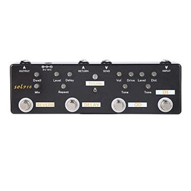 Imagem de RiToEasysports Pedal de Efeito de Guitarra, 5 Modos de Atraso de Reverb, Distorção Fx Loop, Overdrive para Guitarristas Elétricos, Metal, True Bypass