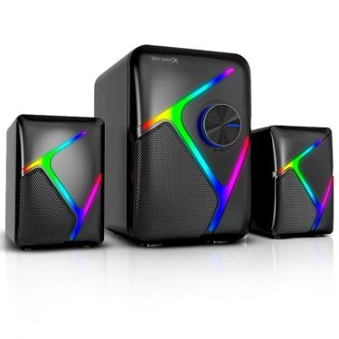 Imagem de Caixa De Som Gamer 2.1 Xtrikeme Sk610 Para Pc Notebook Rgb-Unissex