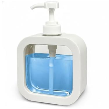 Imagem de Dispenser Para Sabonete Liquido Shampoo 500ml Sabão à Prova de Vazamentos - Design e Eficiência (Branco 500ml)