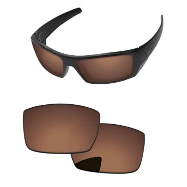 Imagem de PapaViva Lentes de reposição para óculos de sol Oakley Gascan OO9014 60 mm, Cobre marrom, Gascan