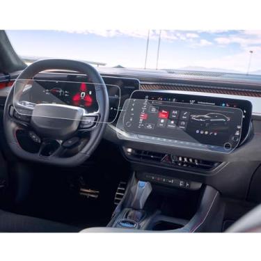 Imagem de SXCY 4 peças para Dodge Charger Daytona 2024 2025 2026 protetor de tela [Nano, GPS+Dash] para carregador 2026 acessórios Daytona 2025 2026 carregador Daytona Display Screen