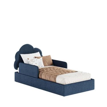 Imagem de Cama Montessoriana Infantil Nuvem S/ Colchão e Apoio Lateral