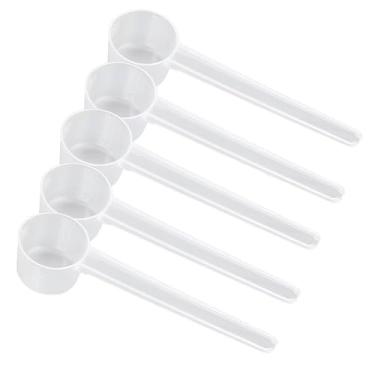 Imagem de Colher de medição de cabo longo (5 ml) para café, especiarias, grãos, proteína em pó e ingredientes secos, pacote com 5