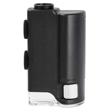 Imagem de Microscópio portátil 60x a 100x com suporte para celular GT319 - Lorbe