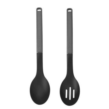 Imagem de Jogo Colher Perfurada e Sólida Multiuso Cinza KitchenAid