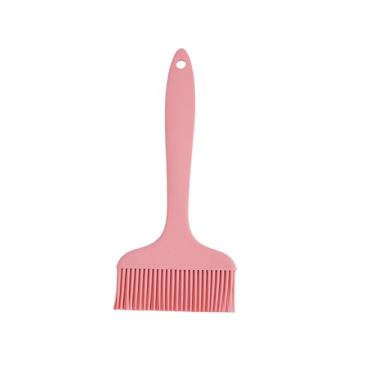 Imagem de Pincel de silicone para pastelaria, perfeito para churrasco, cozinha, cozinha, pode ser lavado na lava-louças (rosa)