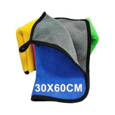 Imagem de 5 Peças De Toalhas De Microfibra Profissionais Para Limpeza De Carros,