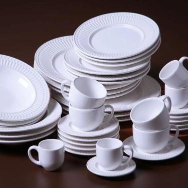 Imagem de Aparelho De Jantar Porto Brasil 20 Pçs Roma Branco - 1Linha
