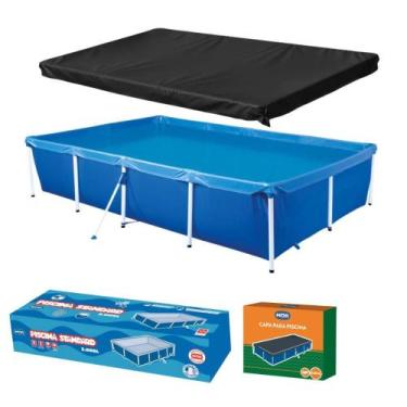 Imagem de Piscina Retangular 3000 Litros Estruturada com Capa Mor