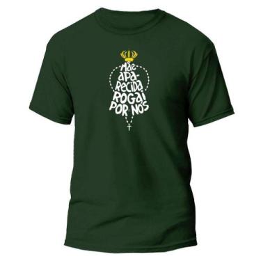 Imagem de Camiseta Básica Católica Blusa Unisex Nossa Senhora Aparecida Camisa A